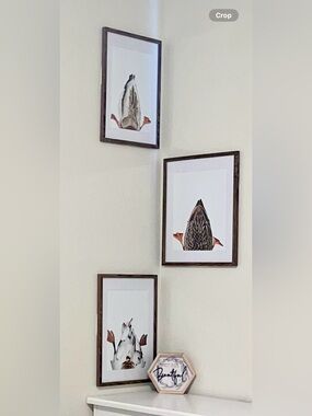Mallard Duck Butt Hunting Prints Set, Humorous Nursery Wall Art 11x14